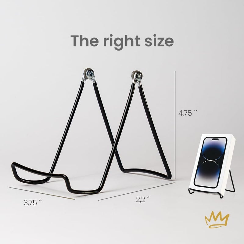 KINGDOM SOLUTIONS MADE IN USA 12-Pack Adjustable Black Metal Easels - Book Stand - Sturdy Plate Stand for Art, Pictures, Books, Frames - Unique on the Market - Image 4